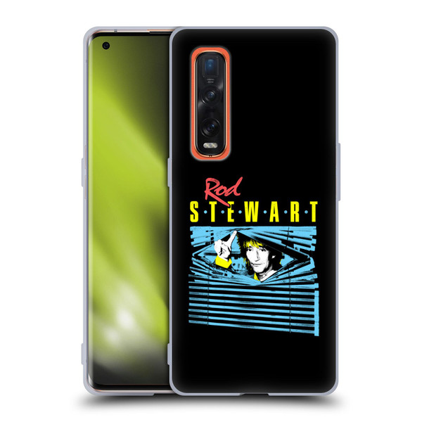 Rod Stewart Art Blinds Soft Gel Case for OPPO Find X2 Pro 5G