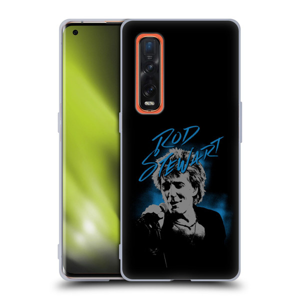 Rod Stewart Art Scribble Soft Gel Case for OPPO Find X2 Pro 5G