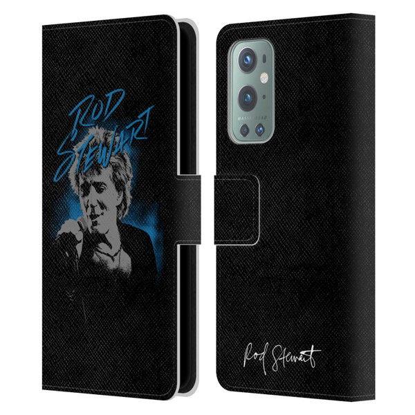Rod Stewart Art Scribble Leather Book Wallet Case Cover For OnePlus 9