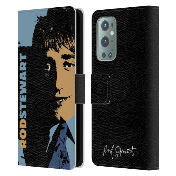 Rod Stewart Art Yesterday Retro Leather Book Wallet Case Cover For OnePlus 9