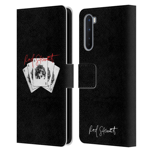 Rod Stewart Art Poker Hand Leather Book Wallet Case Cover For OnePlus Nord 5G