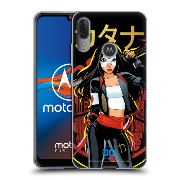 DC Women Core Compositions Katana Soft Gel Case for Motorola Moto E6 Plus