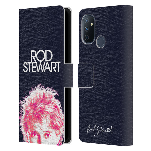 Rod Stewart Art Neon Leather Book Wallet Case Cover For OnePlus Nord N100