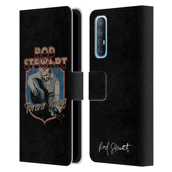 Rod Stewart Art Forever Young Leather Book Wallet Case Cover For OPPO Find X2 Neo 5G