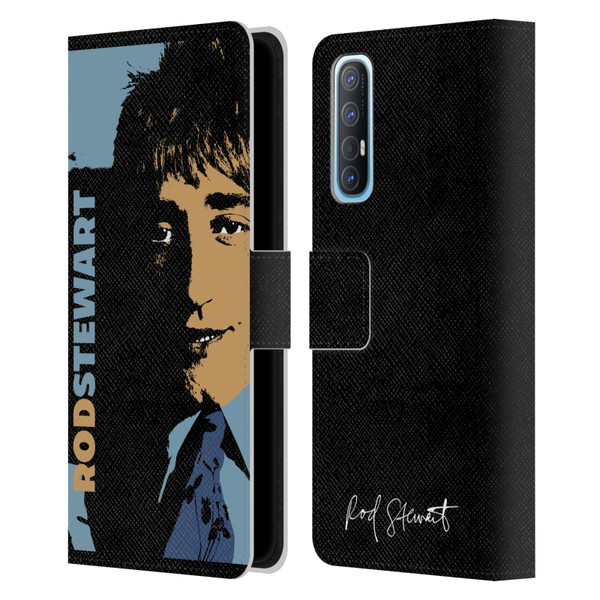 Rod Stewart Art Yesterday Retro Leather Book Wallet Case Cover For OPPO Find X2 Neo 5G