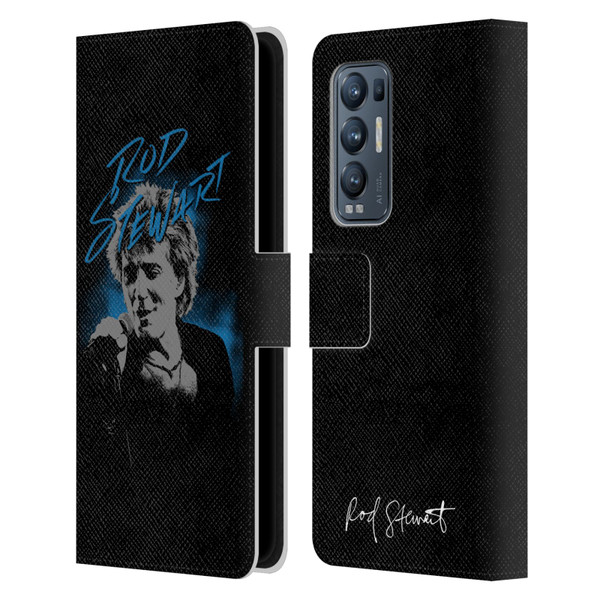 Rod Stewart Art Scribble Leather Book Wallet Case Cover For OPPO Find X3 Neo / Reno5 Pro+ 5G