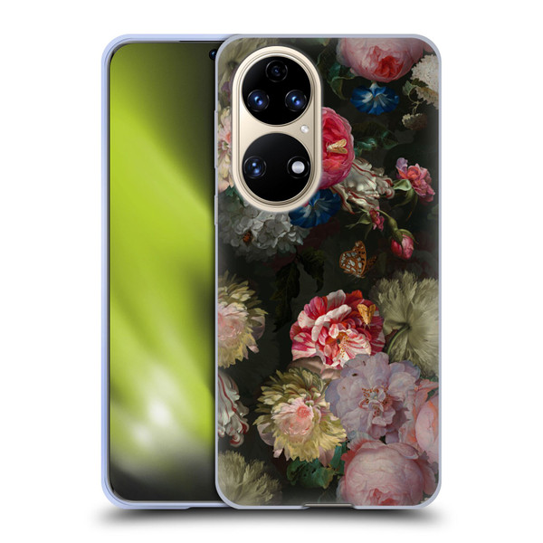 UtArt Antique Flowers Bouquet Soft Gel Case for Huawei P50