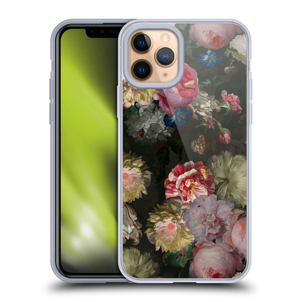 UtArt Antique Flowers Bouquet Soft Gel Case for Apple iPhone 11 Pro