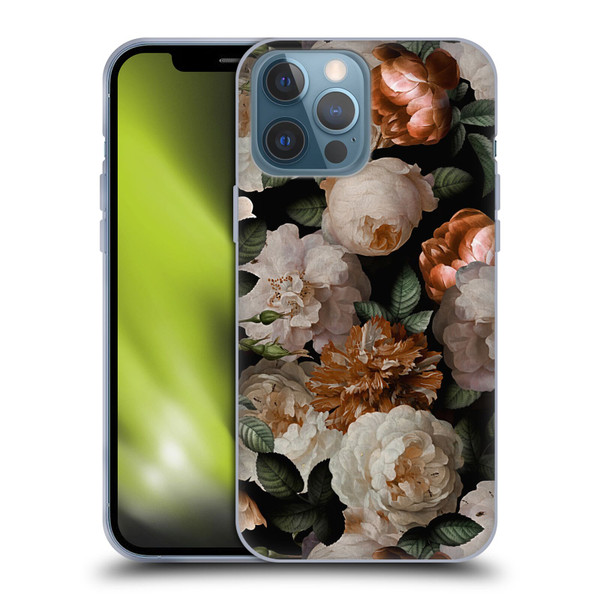 UtArt Antique Flowers Carnations And Garden Roses Soft Gel Case for Apple iPhone 13 Pro Max