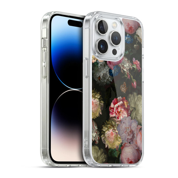 UtArt Antique Flowers Bouquet Soft Gel Case for Apple iPhone 13 Pro & MagSafe