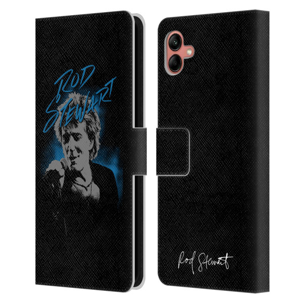 Rod Stewart Art Scribble Leather Book Wallet Case Cover For Samsung Galaxy A04 (2022)