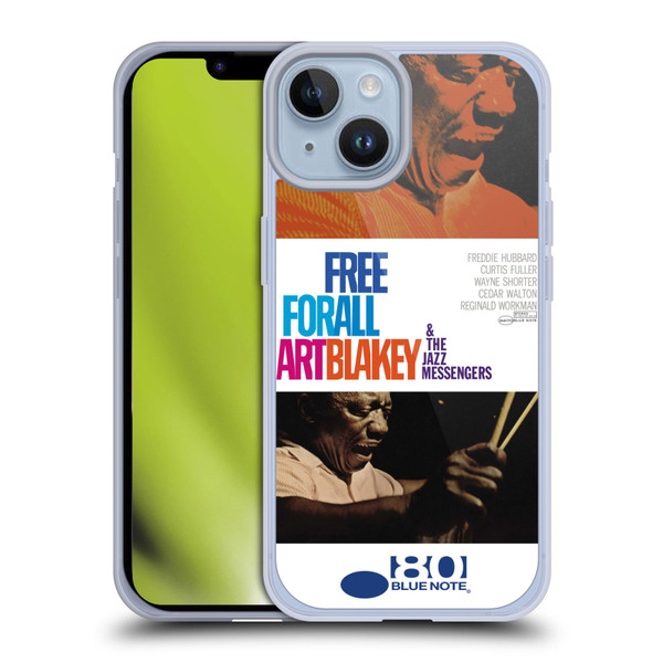 Blue Note Records Albums Art Blakey Free For All Soft Gel Case for Apple iPhone 14