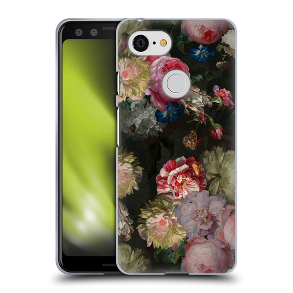 UtArt Antique Flowers Bouquet Soft Gel Case for Google Pixel 3