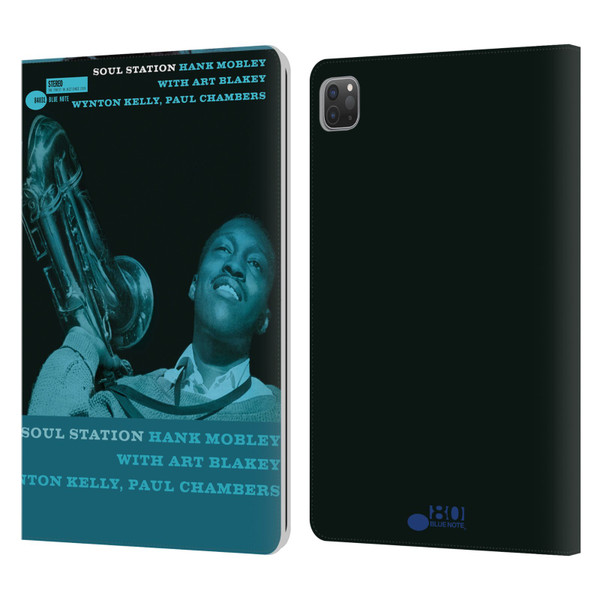 Blue Note Records Albums Hunk Mobley Soul Station Leather Book Wallet Case Cover For Apple iPad Pro 11 2020 / 2021 / 2022