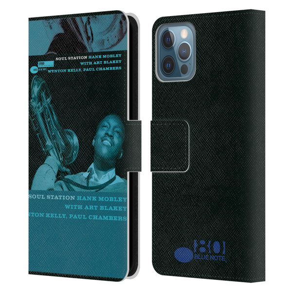 Blue Note Records Albums Hunk Mobley Soul Station Leather Book Wallet Case Cover For Apple iPhone 12 / iPhone 12 Pro