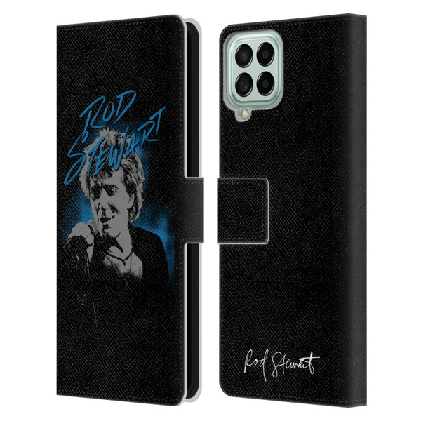 Rod Stewart Art Scribble Leather Book Wallet Case Cover For Samsung Galaxy M53 (2022)