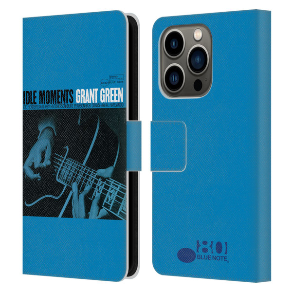 Blue Note Records Albums Grant Green Idle Moments Leather Book Wallet Case Cover For Apple iPhone 14 Pro