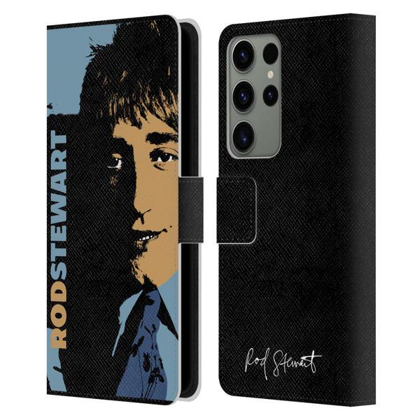 Rod Stewart Art Yesterday Retro Leather Book Wallet Case Cover For Samsung Galaxy S23 Ultra 5G