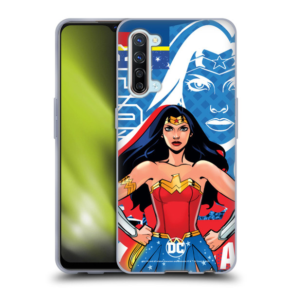 DC Women Core Compositions Wonder Woman Soft Gel Case for OPPO Find X2 Lite 5G