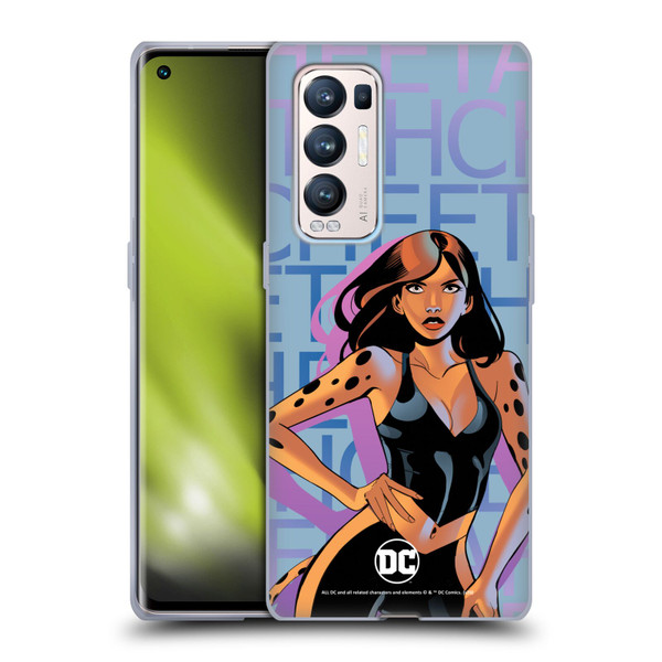 DC Women Core Compositions Cheetah Soft Gel Case for OPPO Find X3 Neo / Reno5 Pro+ 5G