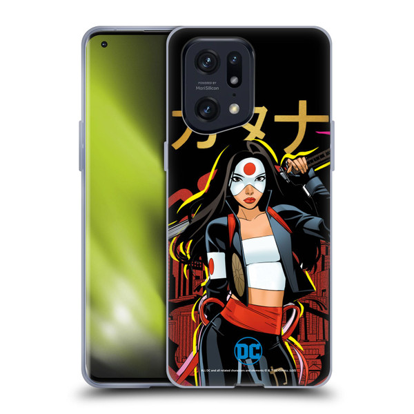 DC Women Core Compositions Katana Soft Gel Case for OPPO Find X5 Pro