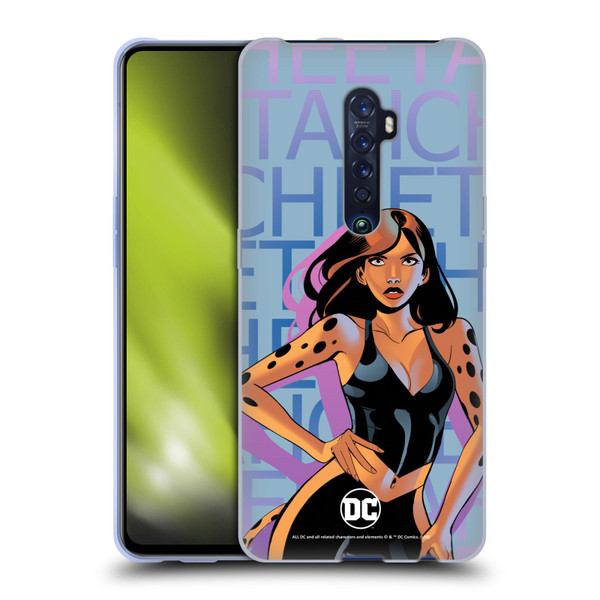 DC Women Core Compositions Cheetah Soft Gel Case for OPPO Reno 2