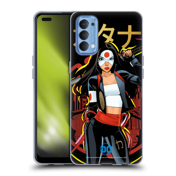 DC Women Core Compositions Katana Soft Gel Case for OPPO Reno 4 5G