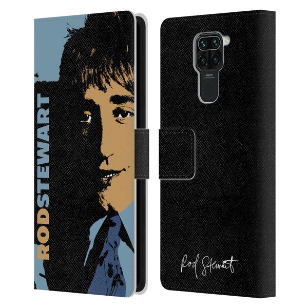 Rod Stewart Art Yesterday Retro Leather Book Wallet Case Cover For Xiaomi Redmi Note 9 / Redmi 10X 4G