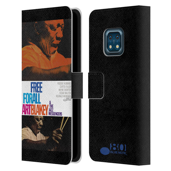 Blue Note Records Albums Art Blakey Free For All Leather Book Wallet Case Cover For Nokia XR20
