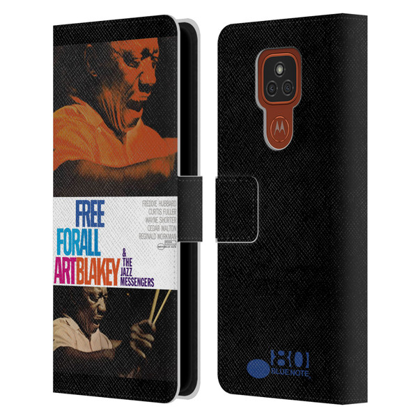 Blue Note Records Albums Art Blakey Free For All Leather Book Wallet Case Cover For Motorola Moto E7 Plus