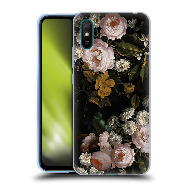 UtArt Antique Flowers Roses And Baby's Breath Soft Gel Case for Xiaomi Redmi 9A / Redmi 9AT