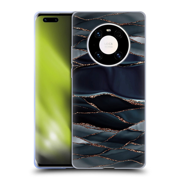 UtArt Dark Night Marble Waves Soft Gel Case for Huawei Mate 40 Pro 5G