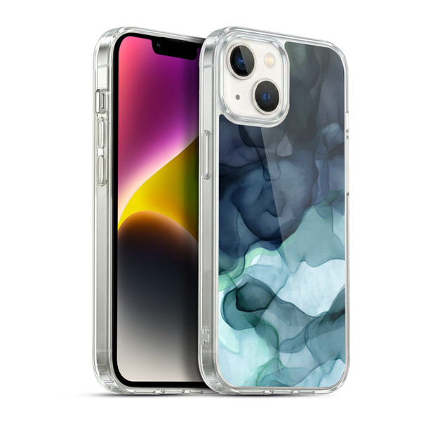 UtArt Dark Night Marble Heavy Smoke Soft Gel Case for Apple iPhone 14