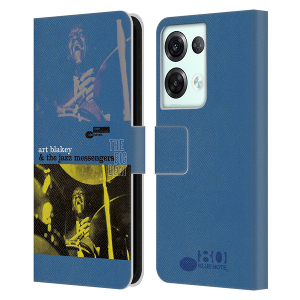 Blue Note Records Albums Art Blakey The Big Beat Leather Book Wallet Case Cover For OPPO Reno8 Pro