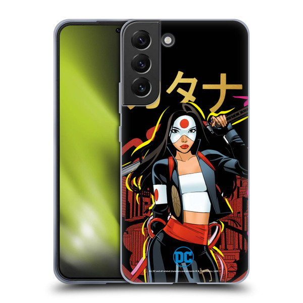DC Women Core Compositions Katana Soft Gel Case for Samsung Galaxy S22+ 5G