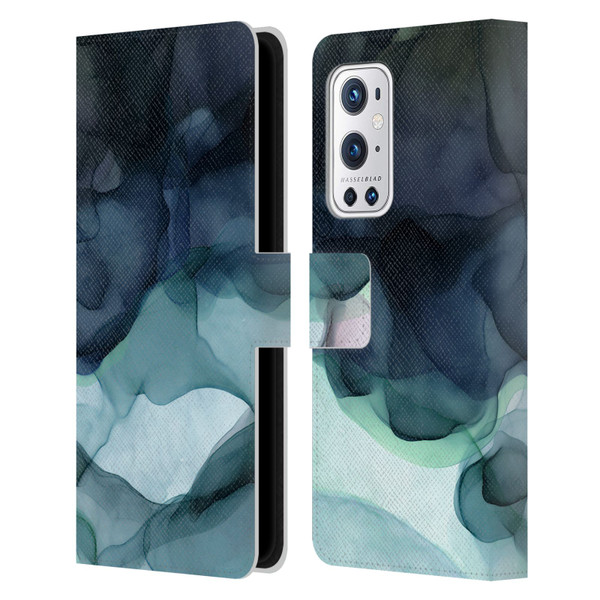 UtArt Dark Night Marble Heavy Smoke Leather Book Wallet Case Cover For OnePlus 9 Pro