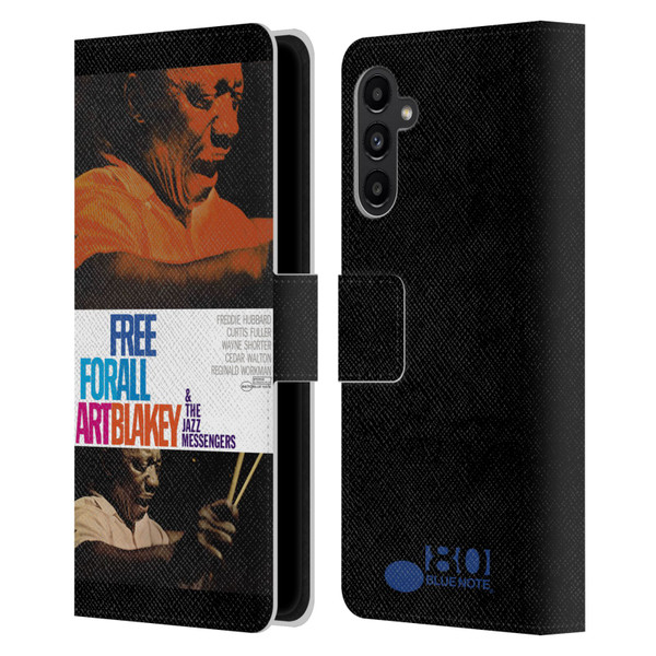 Blue Note Records Albums Art Blakey Free For All Leather Book Wallet Case Cover For Samsung Galaxy A13 5G (2021)