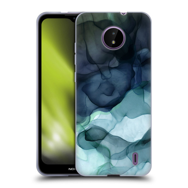 UtArt Dark Night Marble Heavy Smoke Soft Gel Case for Nokia C10 / C20
