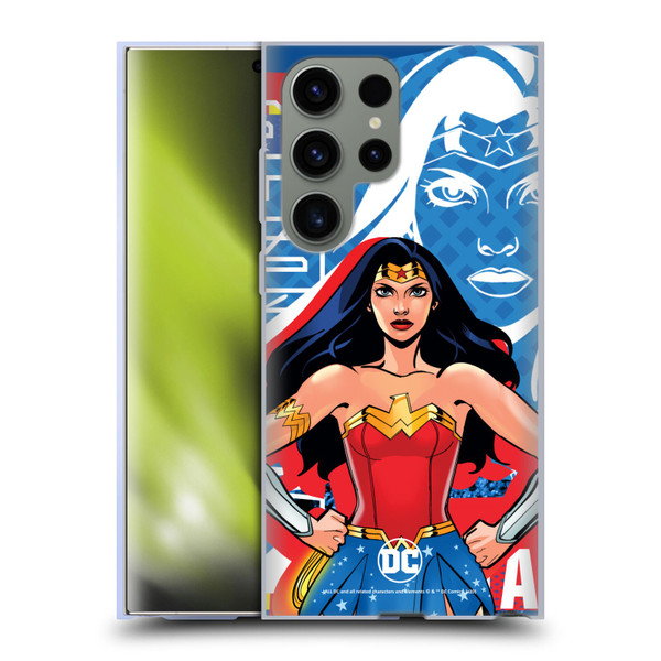 DC Women Core Compositions Wonder Woman Soft Gel Case for Samsung Galaxy S23 Ultra 5G
