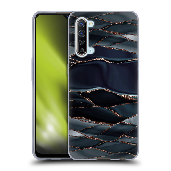 UtArt Dark Night Marble Waves Soft Gel Case for OPPO Find X2 Lite 5G