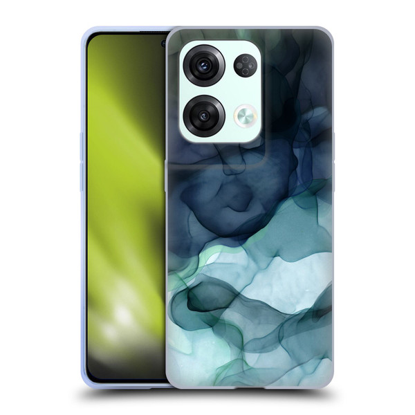 UtArt Dark Night Marble Heavy Smoke Soft Gel Case for OPPO Reno8 Pro