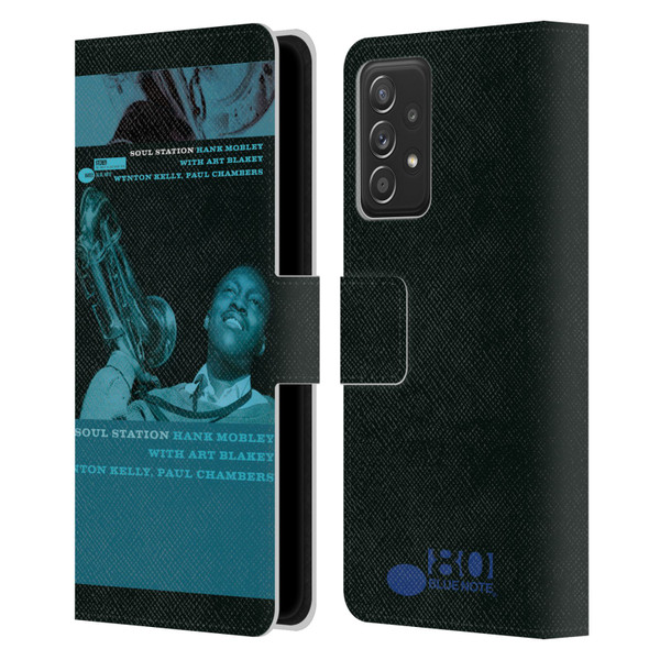 Blue Note Records Albums Hunk Mobley Soul Station Leather Book Wallet Case Cover For Samsung Galaxy A53 5G (2022)