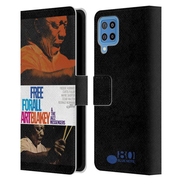 Blue Note Records Albums Art Blakey Free For All Leather Book Wallet Case Cover For Samsung Galaxy F22 (2021)