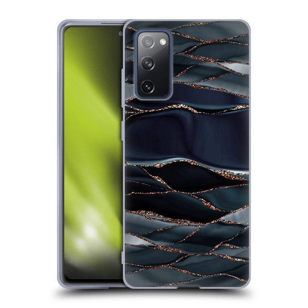 UtArt Dark Night Marble Waves Soft Gel Case for Samsung Galaxy S20 FE / 5G