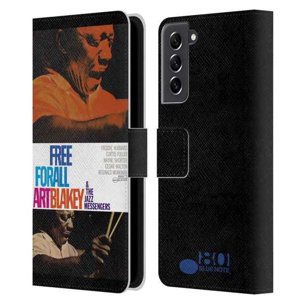 Blue Note Records Albums Art Blakey Free For All Leather Book Wallet Case Cover For Samsung Galaxy S21 FE 5G