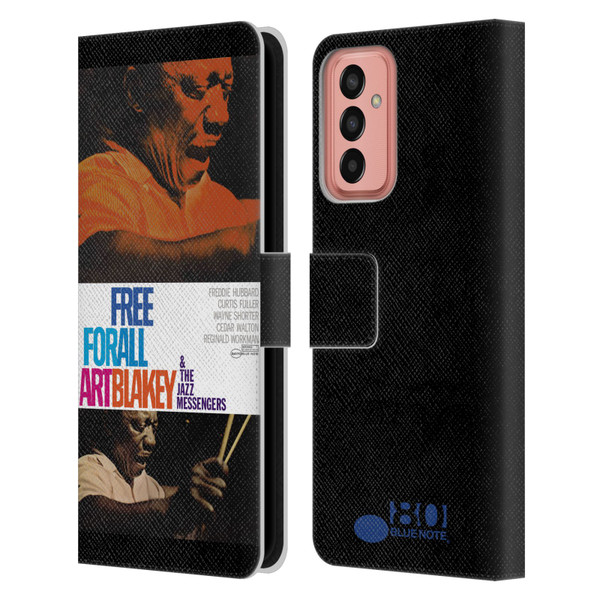 Blue Note Records Albums Art Blakey Free For All Leather Book Wallet Case Cover For Samsung Galaxy M13 (2022)