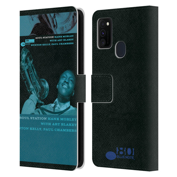 Blue Note Records Albums Hunk Mobley Soul Station Leather Book Wallet Case Cover For Samsung Galaxy M30s (2019)/M21 (2020)