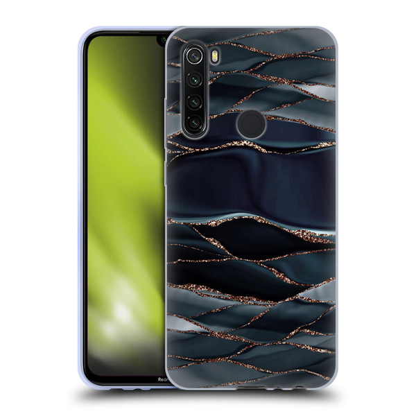 UtArt Dark Night Marble Waves Soft Gel Case for Xiaomi Redmi Note 8T