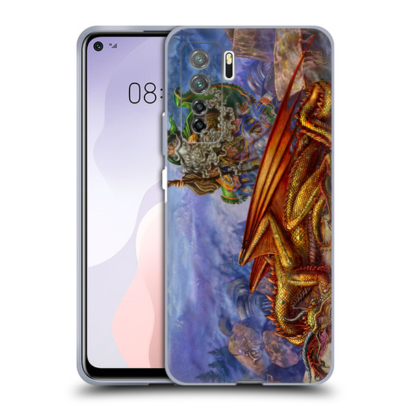 Myles Pinkney Mythical Dragonlands Soft Gel Case for Huawei Nova 7 SE/P40 Lite 5G