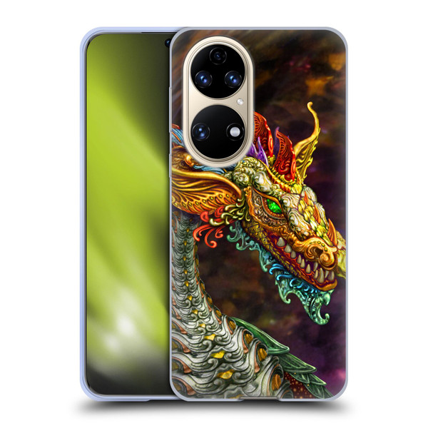 Myles Pinkney Mythical Silver Dragon Soft Gel Case for Huawei P50